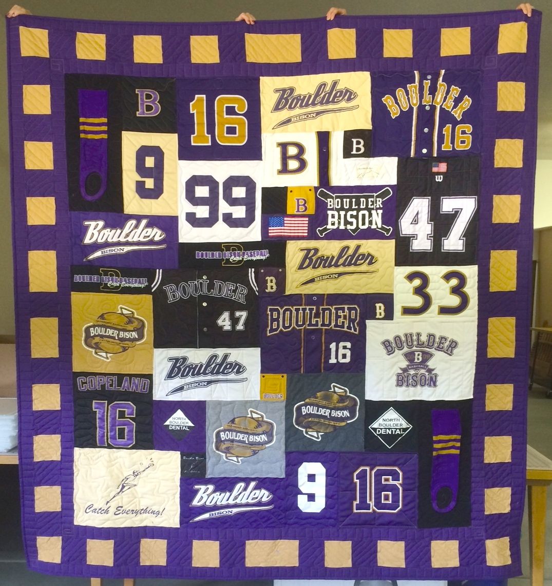 T-shirt Quilts for Baseball & Softball Players